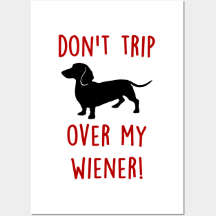 Don't Trip over my Wiener Posters and Art